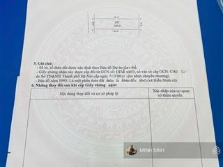 Chính chủ mình cần bán đc thôn hiền lương xã hiền ninh. diện tích 163m2 70m2 thổ cư 93m2