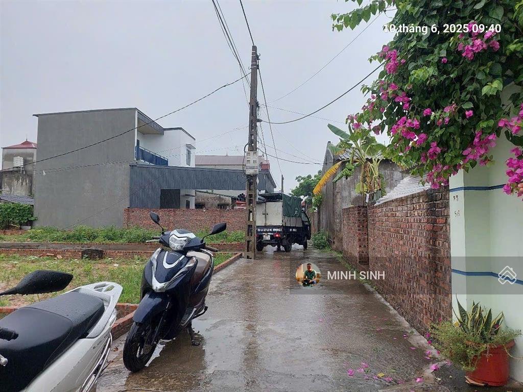 Chủ cần bán đất bắc thượng  quang tiến  sóc sơn dt 100m2. lô góc 2 mặt tiền mặt tiền