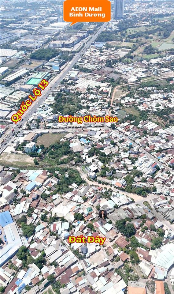 Bán đất 2 mặt tiền, gần aeon mall 800m, 2,4 tỷ tl, mt đường hưng định 19, p.hưng định, tp.thuận an