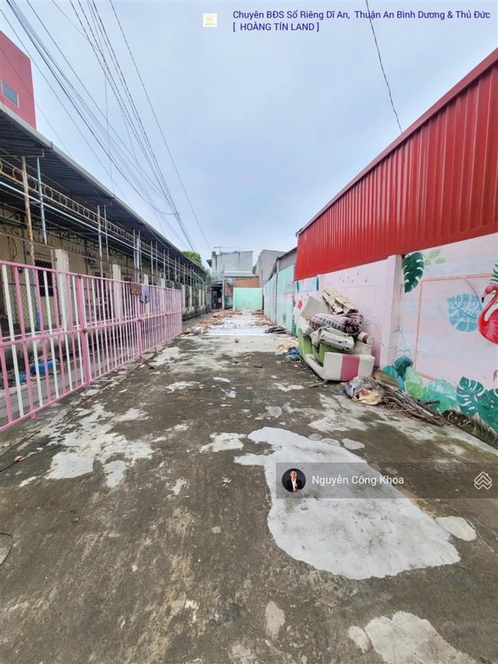 Bán đất ngang 4,5x36m, mt đường nguyễn an ninh ngay ngã ba cây điệp, p.dĩ an, tp.dĩ an
