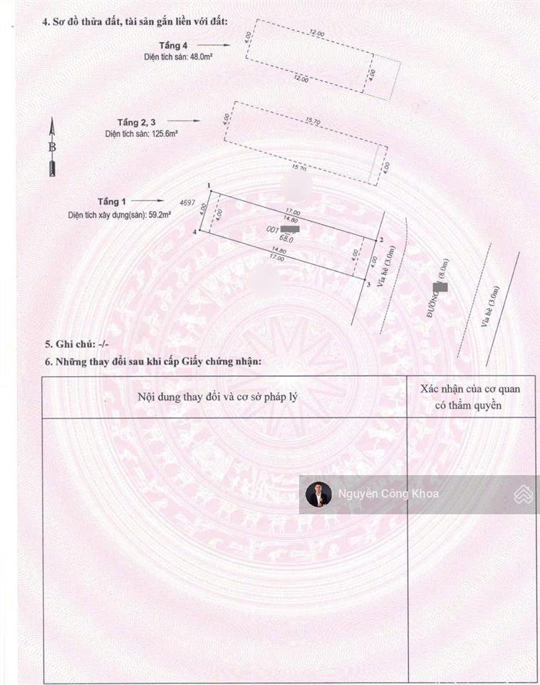 Bán nhà đúc 4 tầng hoàn công, 5 phòng ngủ, đường trục chính kdc gần thủ đức 5km, p.bình an, dĩ an