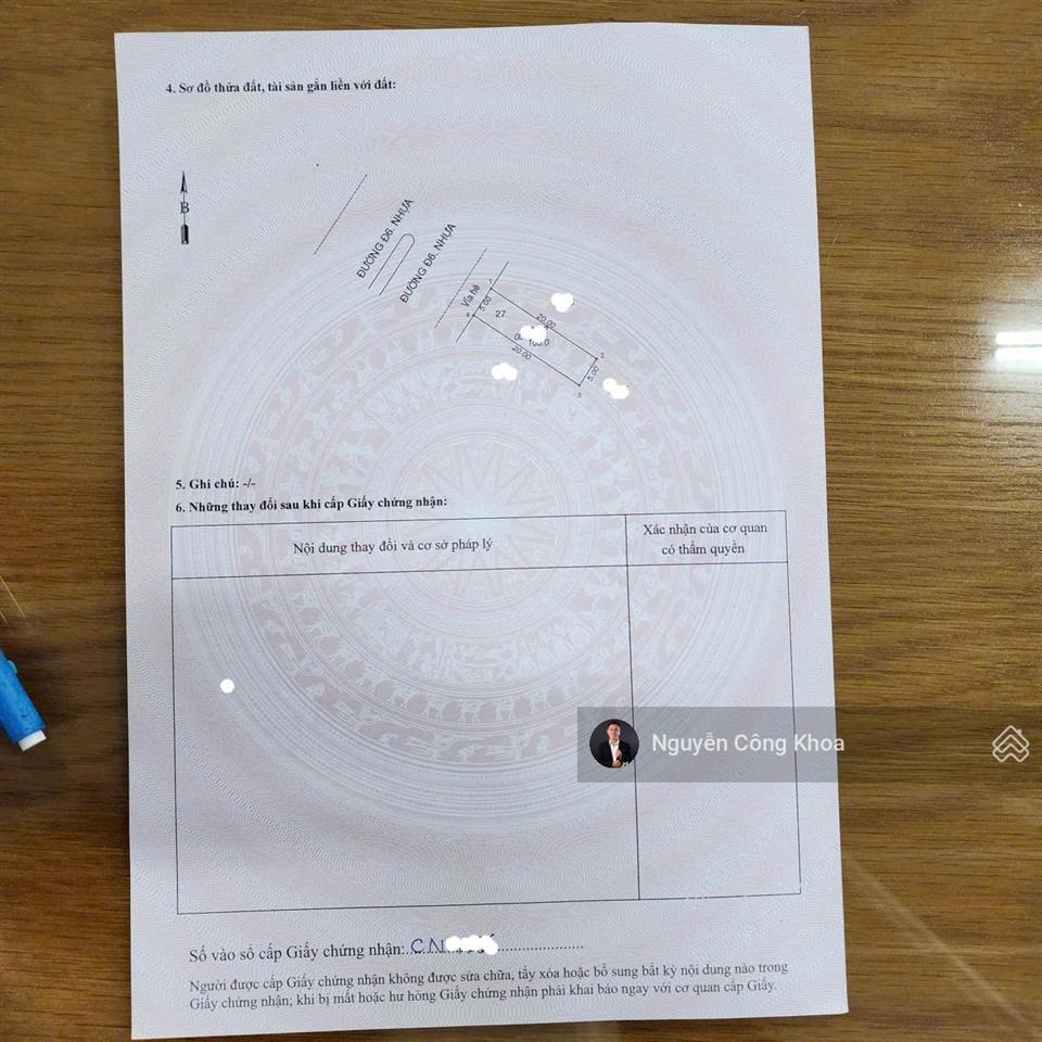 Bán đất ngang 5x20m, mt đường rộng 32m, ngay trường tiểu học châu thới, p. bình an, tp. dĩ an