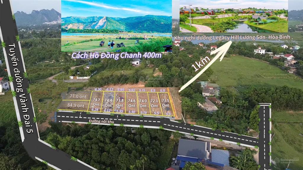 E mở bán quỹ đất nền s= 72m 74m2 full thổ cư sát kcn nhuận trạch, khu nghỉ dưỡng. pháp lý rõ ràng