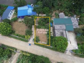 E bán lô đất trục chính liên xã s = 221m2 full ont (vuông vắn, đất bằng phẳng) pháp lý rõ ràng