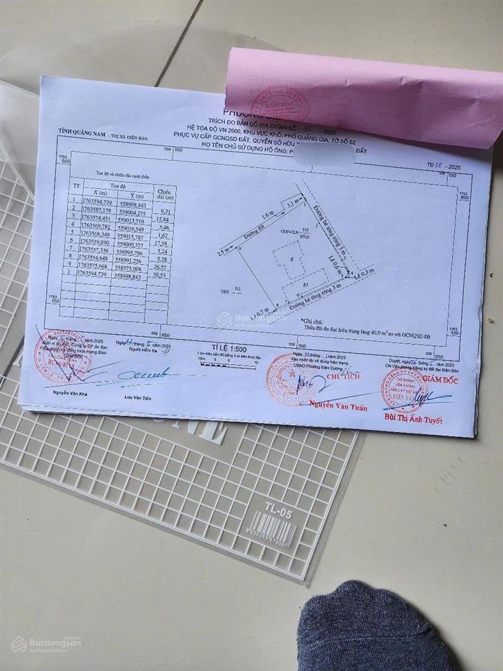 Bán đất cách biển 50m, dt 870m2 tại khối phố quản gia, điện dương, điện bàn, quảng nam. giá 16 tỷ