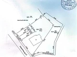 Chào bán lô mặt tiền đường bê tông đôi 6m 1536,4m2 (mặt tiền 23.56m) ph điện bàn đông, tp đà nẵng