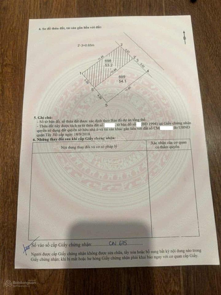 Cần bán gấp mảnh đất 108m2, mặt tiền 9m, tây hồ, ô tô tránh, vị trí thoải mái khai thác lợi nhuận