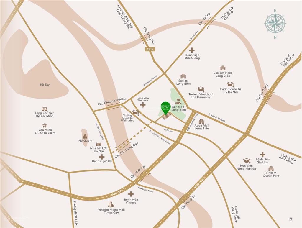 Mở bán biệt thự long biên golf villas 218  545m²  sổ   pkd 0906 388 ***