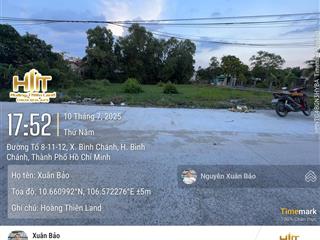 Chính chủ gửi bán 546m2 hẻm xe hơi tại xã bình chánh, gần chợ bình chánh giá 6ty5 tl.  0909 805 ***