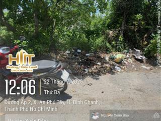 Chính chủ gửi bán 118mv hẻm nhựa đường bờ huệ xã an phú tây, giá 3ty6.  0909 805 ***