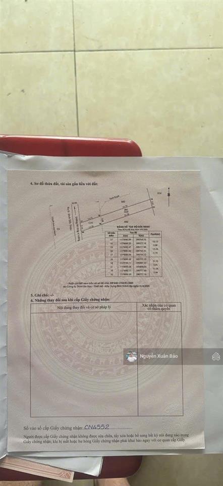 Chính chủ cần bán rẻ 226,2m2 thổ cư hẻm đường đinh đức thiện, thổ cư 160m2. giá 10,2ty tl lộc.