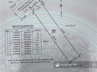 Chính chủ gửi bán mặt tiền đường lô b  vườn thơm 156m2 thổ cư, giá giảm còn 2,25 tỷ.  0909 805 ***