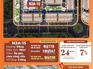 Duy nhất 1 căn góc view công viên đẹp nhất hoàng huy new city!!!