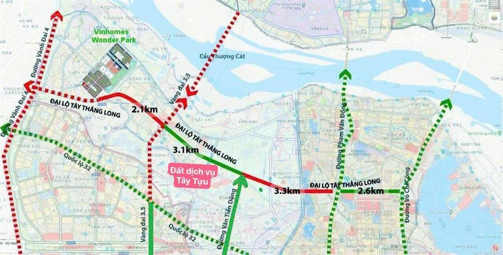 Bán đất dịch vụ tây tựu đường tây thăng long, mua bán chính chủ giá tốt