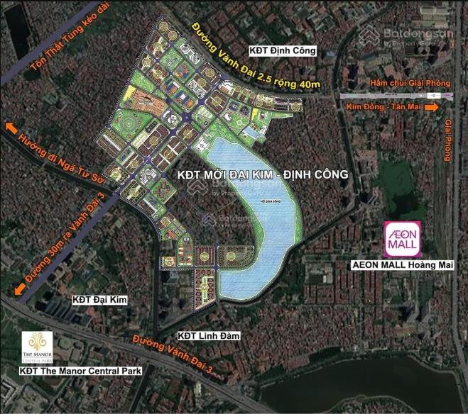 Bán đất nền da đẹp tại kđtm đại kim  định công, hoàng mai, hà nội, 65 triệu/m2, 80m2