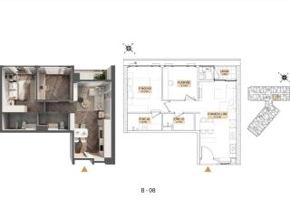 Còn duy nhất căn 67,8m2(2pn, 2wc) giá 5,8 tỷ tại tháp đôi kepler land mỗ lao  l/h 0979 614 ***