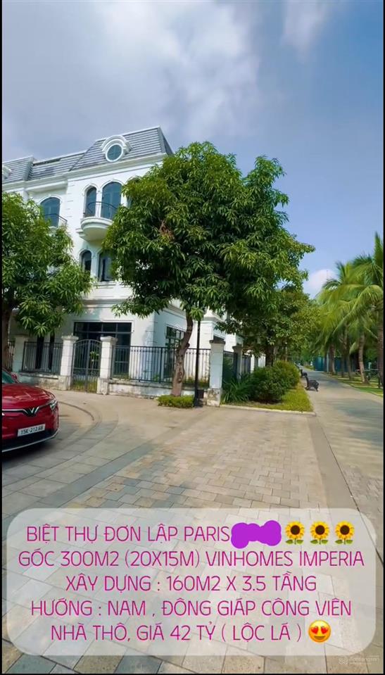 Bán gấp song lập pari đường thông 200m2, đã hoàn thiện, giá cực rẻ 24,8 tỷ