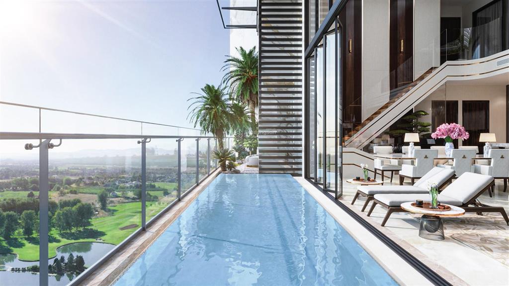 Bán căn 3 ngủ sky villas thông tầng có bể bơi giá 145tr/m2, full nội thất cao cấp.  tư vấn