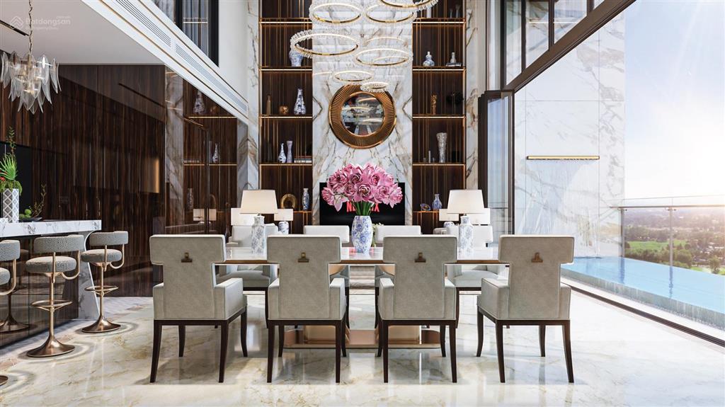 Bán căn 3 ngủ sky villas thông tầng có bể bơi giá 145tr/m2, full nội thất cao cấp.  tư vấn