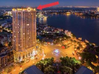 Penthouse đẹp mặt hồ tây, ngắm pháo hoa đẹp nhất hà nội. 236m2, hiện trạng thô, sổ đỏ lâu dài