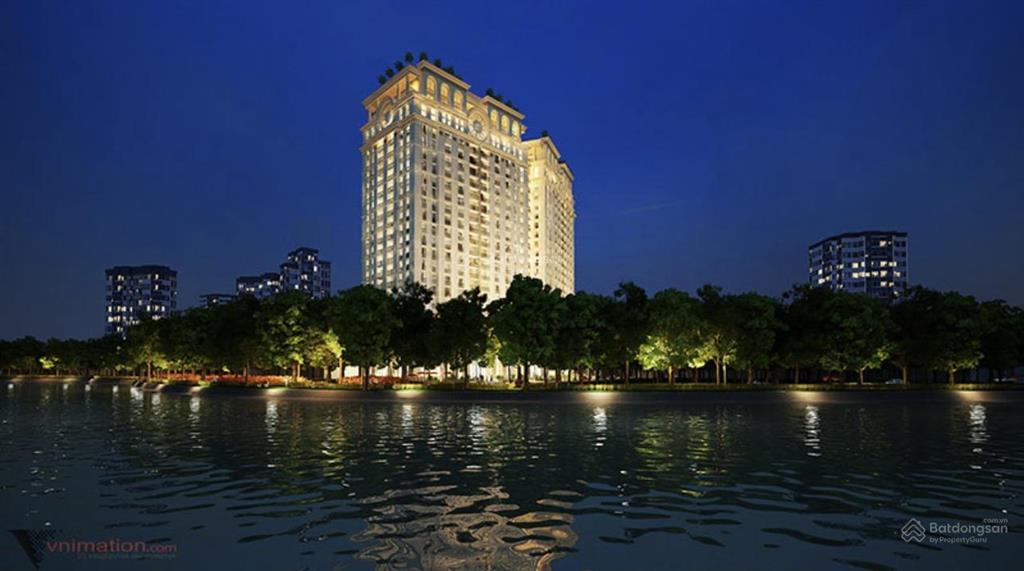 Penthouse thông tầng 22  23 d. le pont dor hoàng cầu 378m2 view hồ, giá chỉ 131tr/m2 sổ đỏ lâu dài