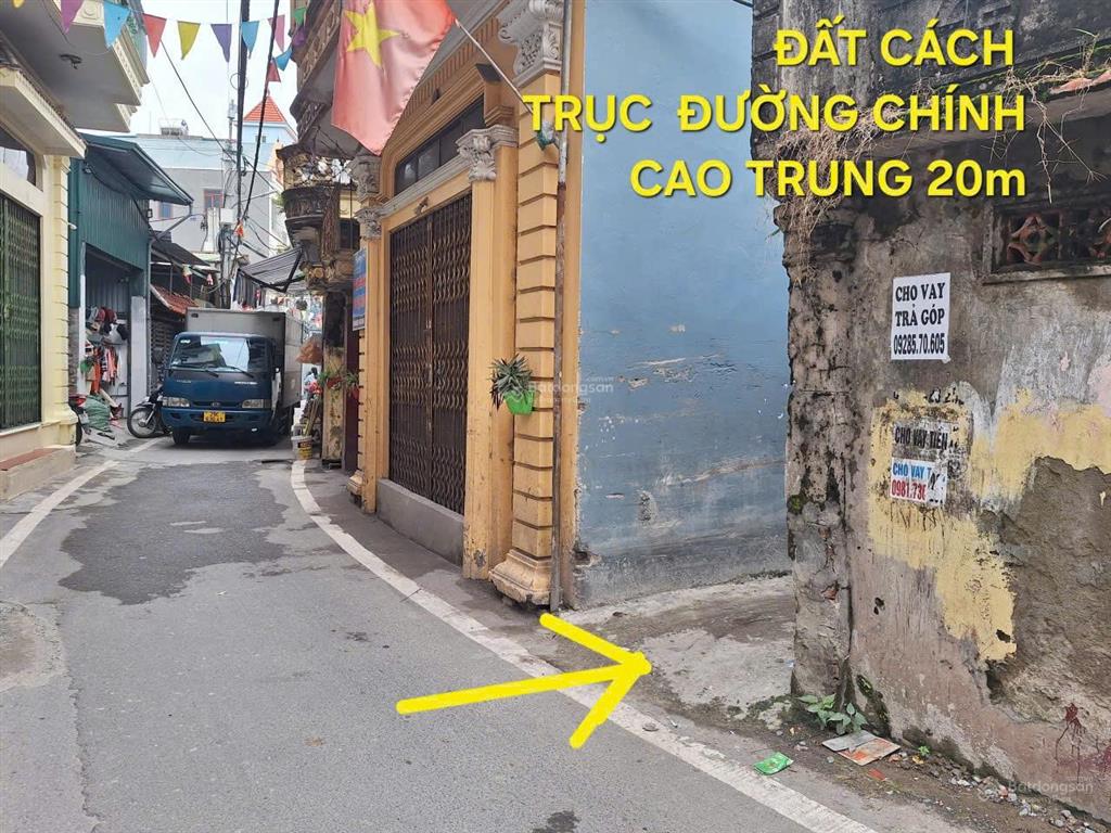 Bán mảnh thổ cư 41m2, cách trục chính có chợ và buôn bán sầm uất chỉ 20m tại cao trung, hoài đức