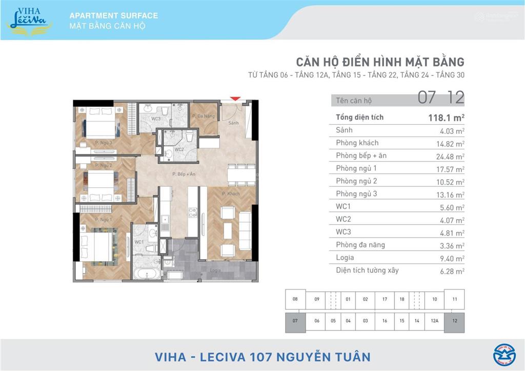 Chính chủ bán căn góc hoa hậu viha leciva 107 nguyễn tuân căn 2512 đẹp dự án, giá cực tốt