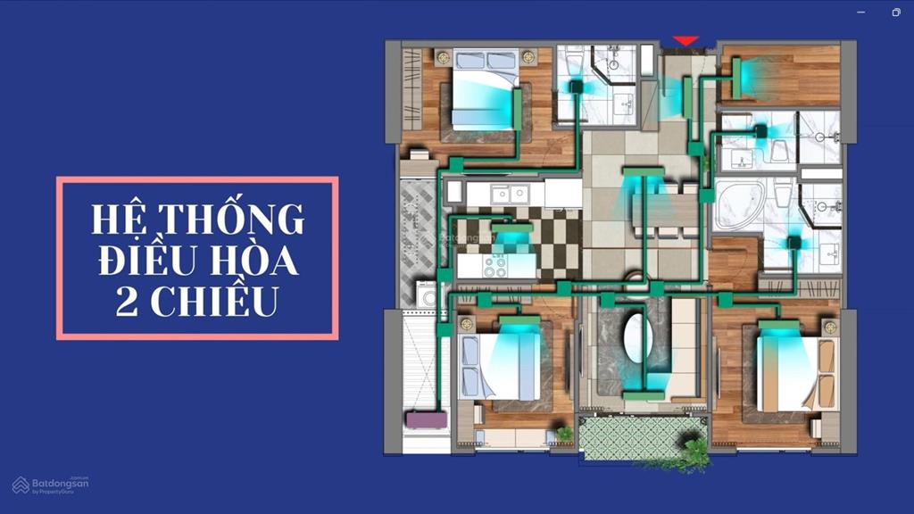 Suất ngoại giao hiếm 3pn 97m², giá rẻ hơn thị trường 1 tỷ tại viha leciva 107 nguyễn tuân