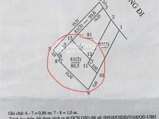 Bán đất 80.5m2 đất vuông vắn đẹp, đi 5m oto đỗ cửa tại đình thôn  mỹ đình, hà nội
