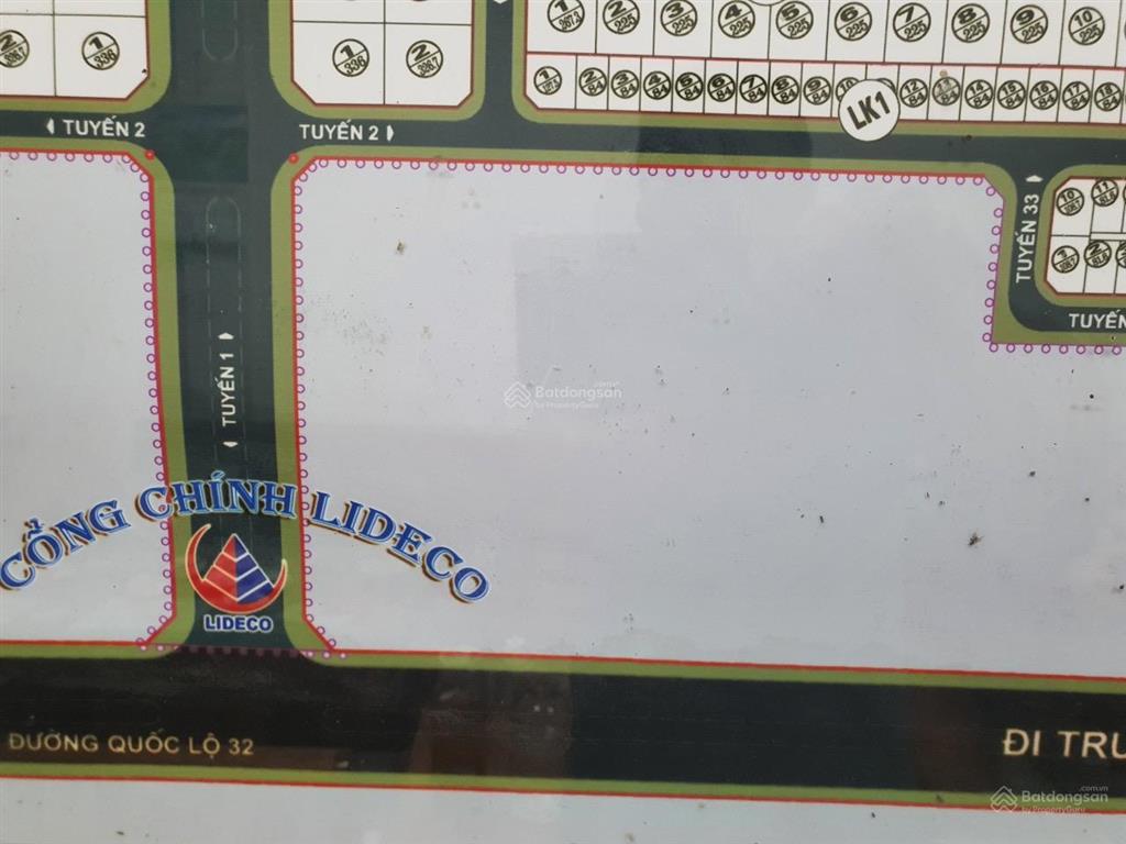 Bán gấp đất đấu giá sổ đỏ đường 33m khu lideco, hoài đức, hà nội.  0913 380 ***