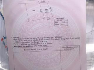 Chính chủ bán lô đất siêu tiềm năng 80m2 phú mỹ , chương dương, hà nội. giá tốt