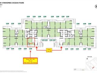 Bán shop 40 m2 chân đế chung cư vinhomes ocean park 1, shop sổ lâu dài mặt sảnh, ký cđt 0904 992 ***