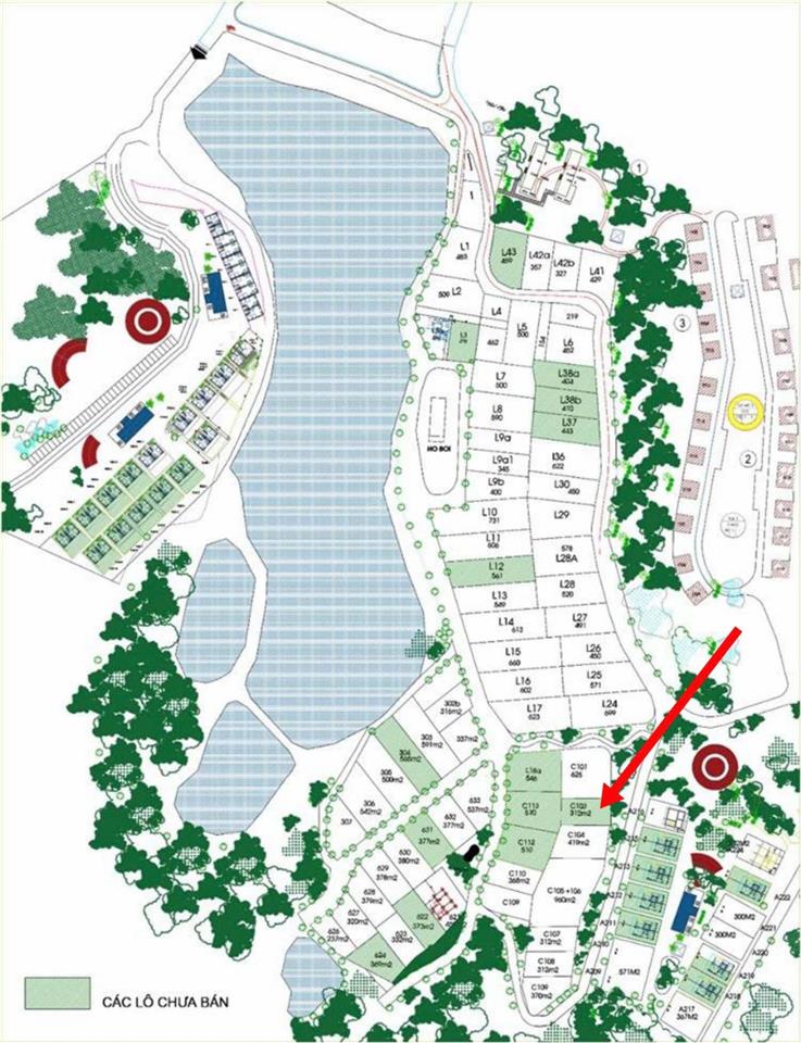 Chính chủ bán biệt thự sunset villas view hồ, căn c103, dt 340m2, giá 15tr/m2,  0965 190 ***