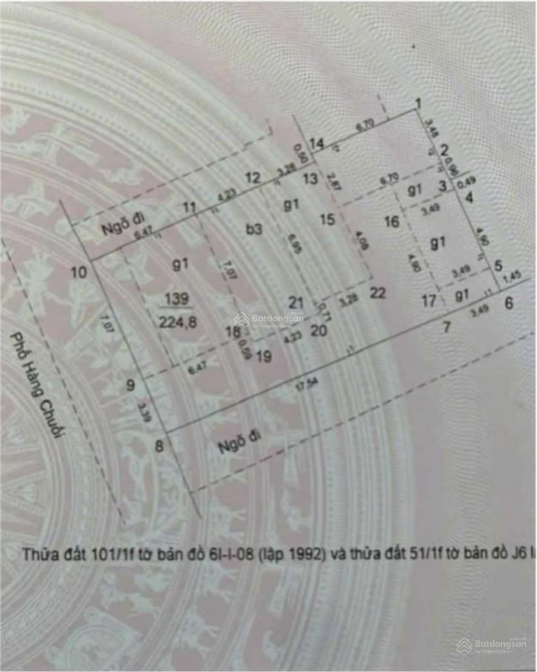 Chính chủ bán tòa nhà mặt phố 11 hàng chuối, dt 225m2, mt 10,5m, xây 10 tầng