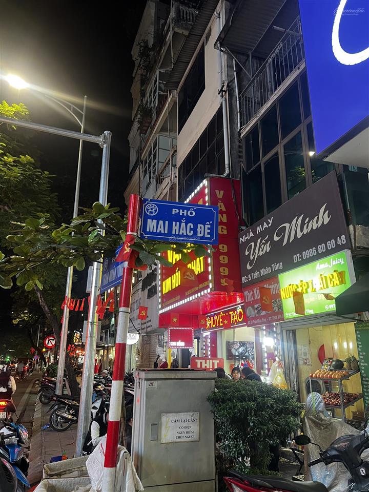 Cần bán nhà mặt phố mai hắc đế, 55m2 xây 3 tầng