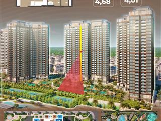 Căn đẹp tại trinity! căn 2n tòa n3 view trực diện cv hồ, tầng trung hướng tây 63m  giá bán gốc ++