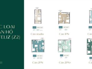 Chính chủ! căn studio c4z2, tầng trung view hồ 30m2  giá chỉ từ 2 tỷ 8