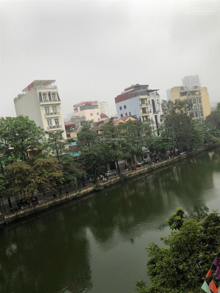 Bán nhà mặt hồ trung kính, trần duy hưng hơn 30 tỷ 90 m2 xây 5 tầng ngõ rộng ô tô vào tiện kd