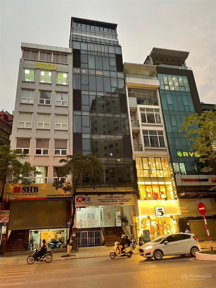 Bán nhà mặt phố trần đăng ninh. diện tích 96m2 x 9 tầng. mặt tiền 8m. có hầm. giá 88 tỷ