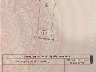 Bán nhà mặt phố khương thượng đống đa giá 23 tỷ có tl