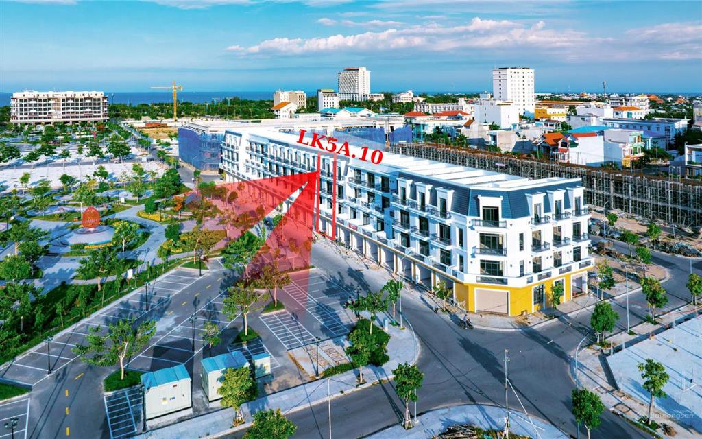 Duy nhất căn shophouse lk5a.10 mặt quảng trường công viên ánh sáng kđt biển bình sơn k2 ninh thuận