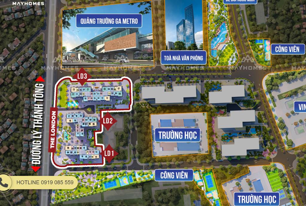 Chính chủ bán CH PK London LD3.XX24 tiến độ 4 năm TK 1N view xem pháo hoa siêu đẹp