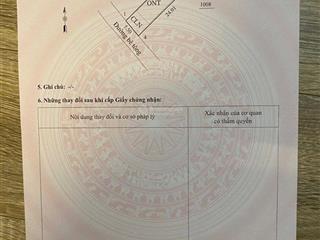 Bán lô đất 131,8m mặt tiền 5,5m bằng hậu tại đồn vận liên sơn hòa bình