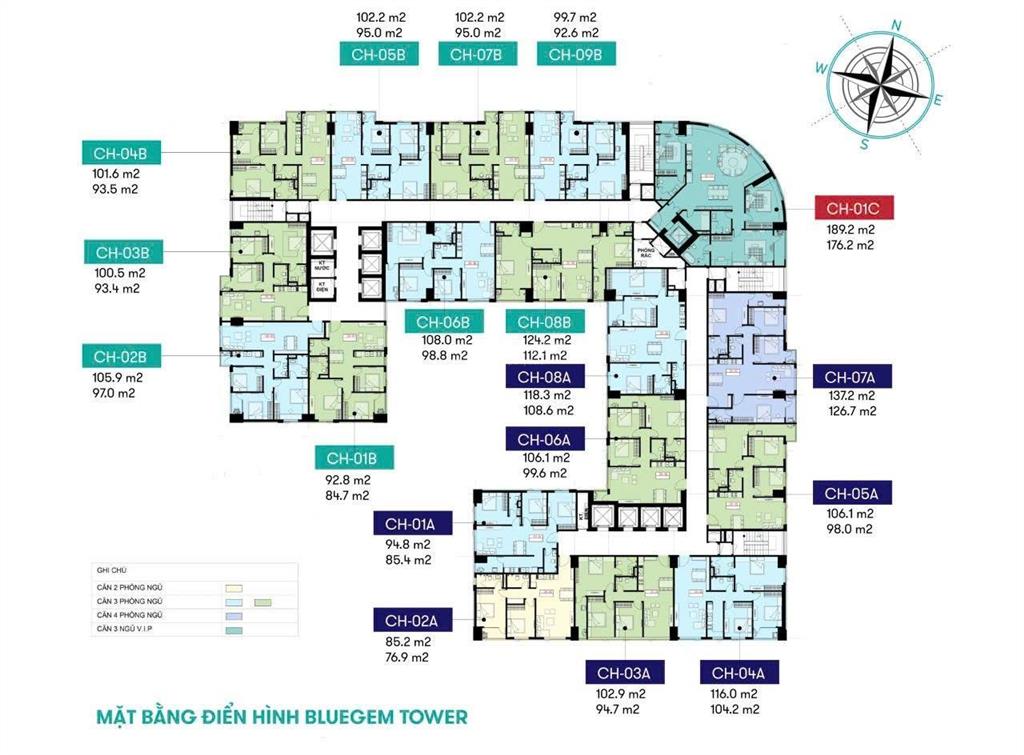 Bán căn hộ chung cư cao cấp dự án bluegem tower thanh trì hà nội