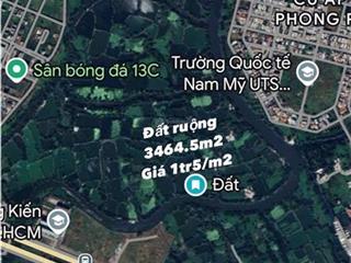 Bán đất ruộng HCM view sông HCM phù hợp đầu tư lâu dài - gần khu dân có tiềm năng tương