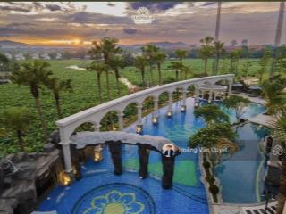 Bán biệt thự 410m2 mặt hồ sen vườn vua resort full đồ sẵn kinh doanh chỉ 18.5tr/m2.  0962 202 ***