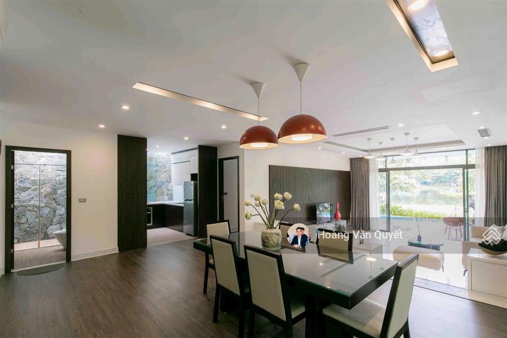 Biệt thự 323m2 mặt hồ bách thanh flamingo đại lải 3pn full đồ mới nhỉnh 30 triệu/m2.  0962 202 ***