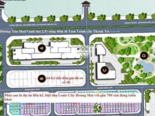 Bán liền kề lousitcity hoàng mai 107m mt 7m giá 31 tỷ được phép xây 7 tầng sổ đỏ đối diện chung cư