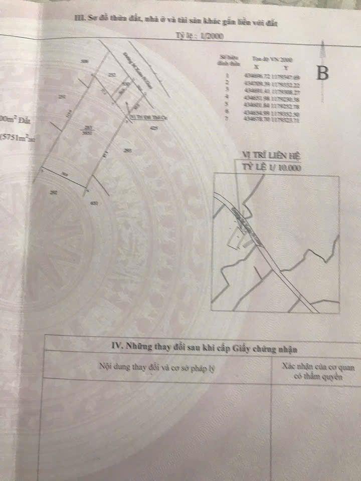 Biệt Thự Nhà Vườn VIP, gần Chợ Sông Xoài, Phú Mỹ, 6000M2, 100Tc chỉ 20 Tỷ