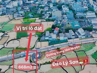 Quangvinh chào bán đất nền. gần cảng và kdc view thoáng đẹp 668m2 tại đảo lý sơn, 999 triệu